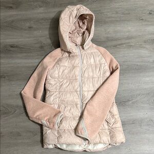 Michael Kors Hoodie Puffer Jacket Big Girls 16 Junior Pink